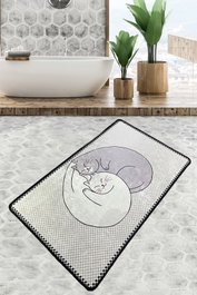 Mijölnir Katt Alfombrilla de baño Multicolor 70 x 120 cm